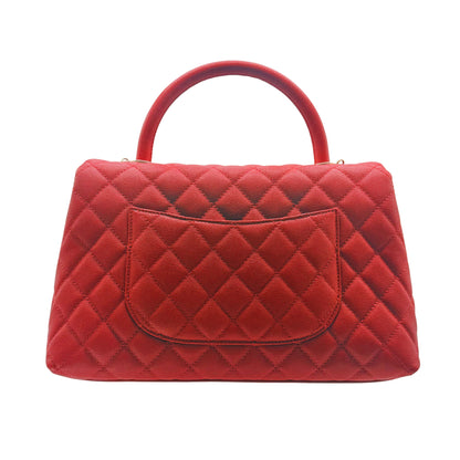 Chanel Small Coco Handle Red Flap