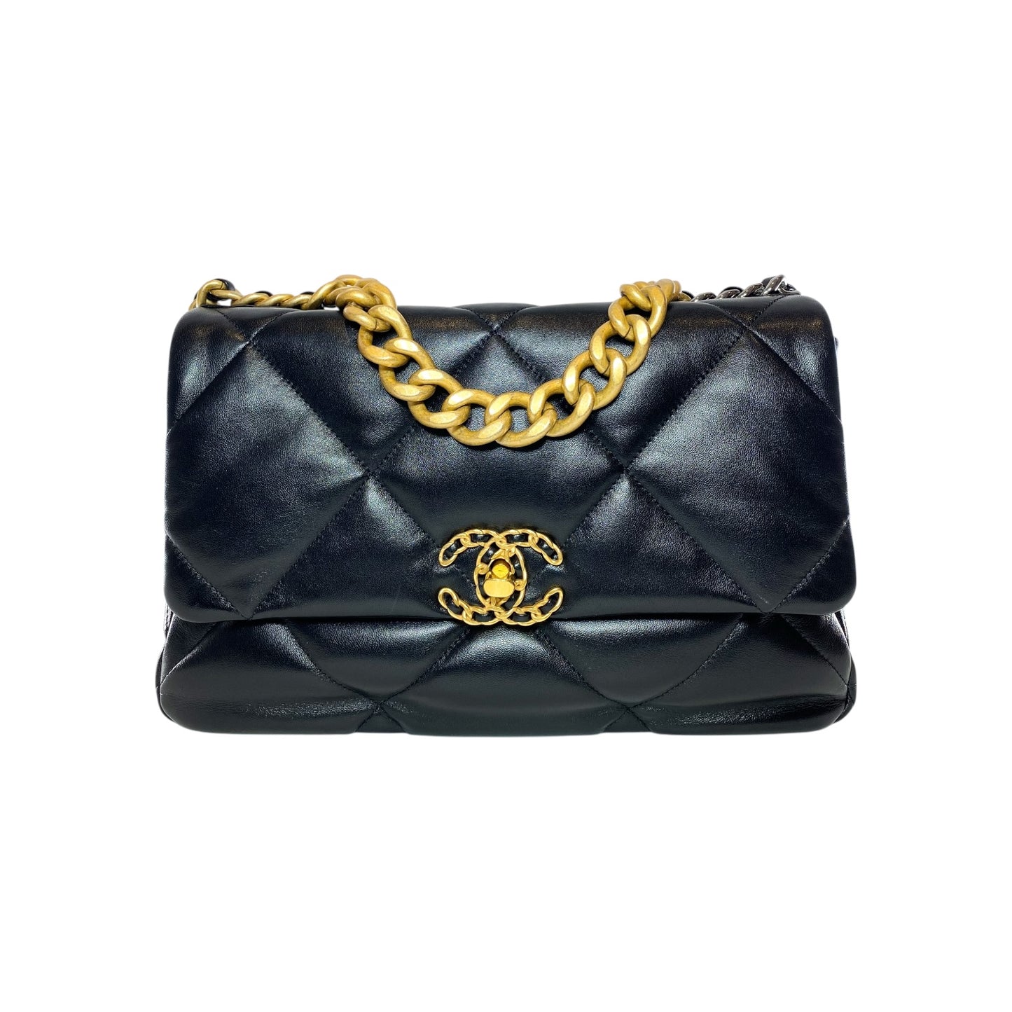 Chanel 19 Black Large