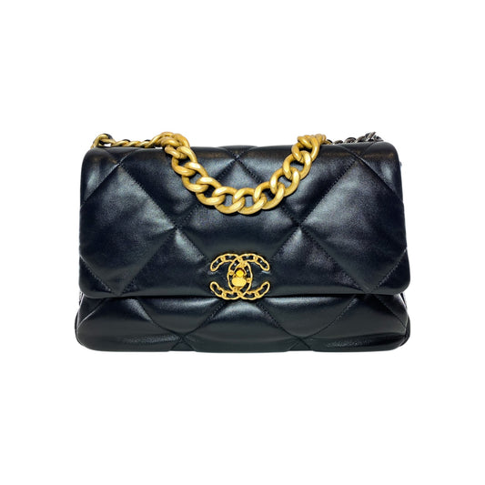 Chanel 19 Black Large