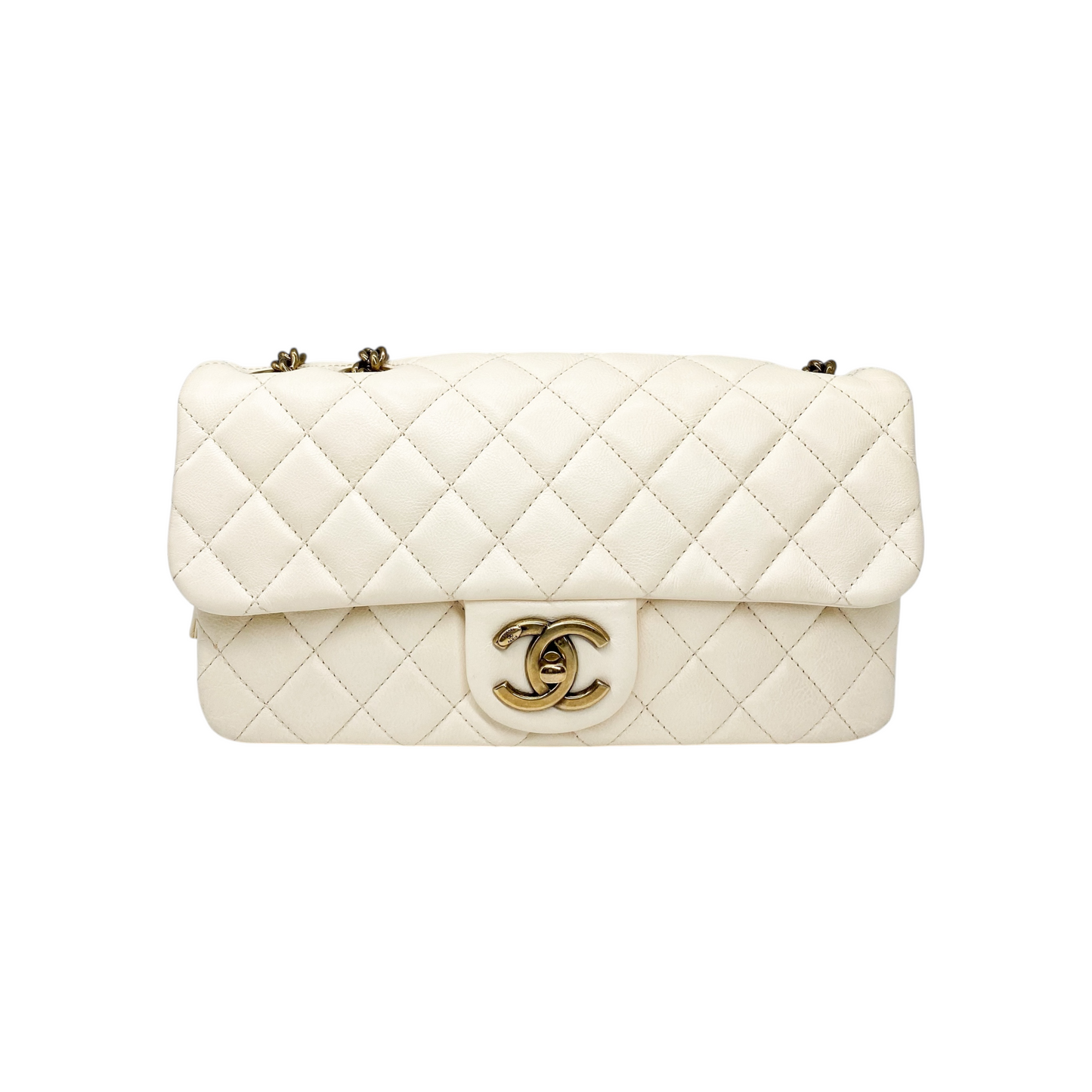 Chanel Ivory Crown Flap Bag
