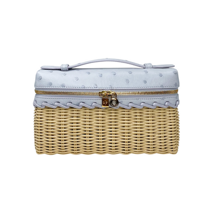 Loro Piana Malt Moonstone Blue Sun Wicker L-19 East-West