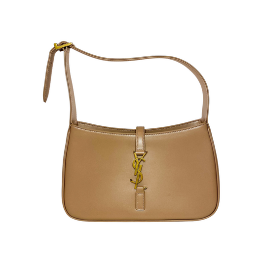 Saint Laurent Taupe Le 5 a 7 Hobo Bag