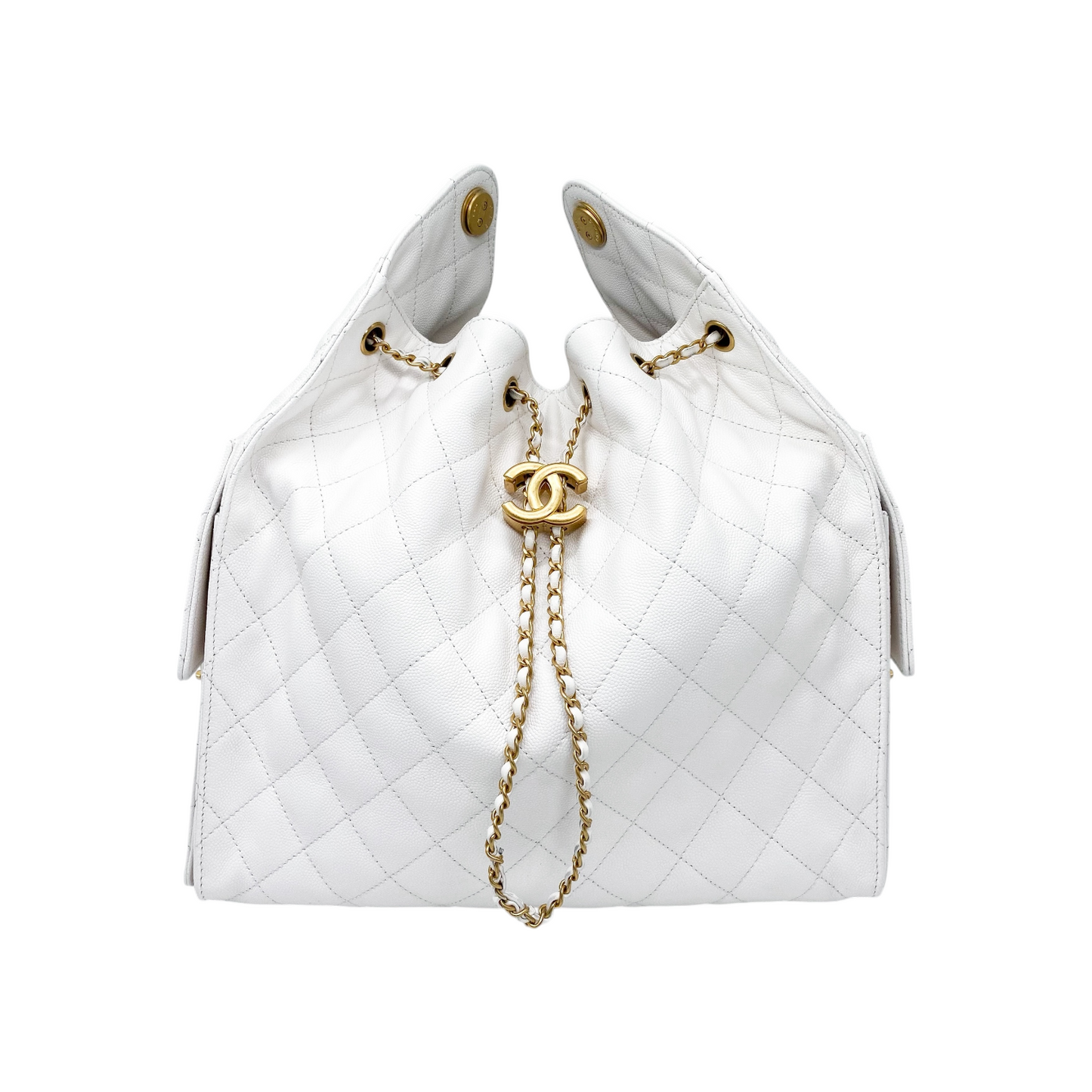 Chanel 25 White Medium