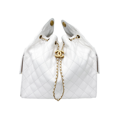 Chanel 25 White Medium