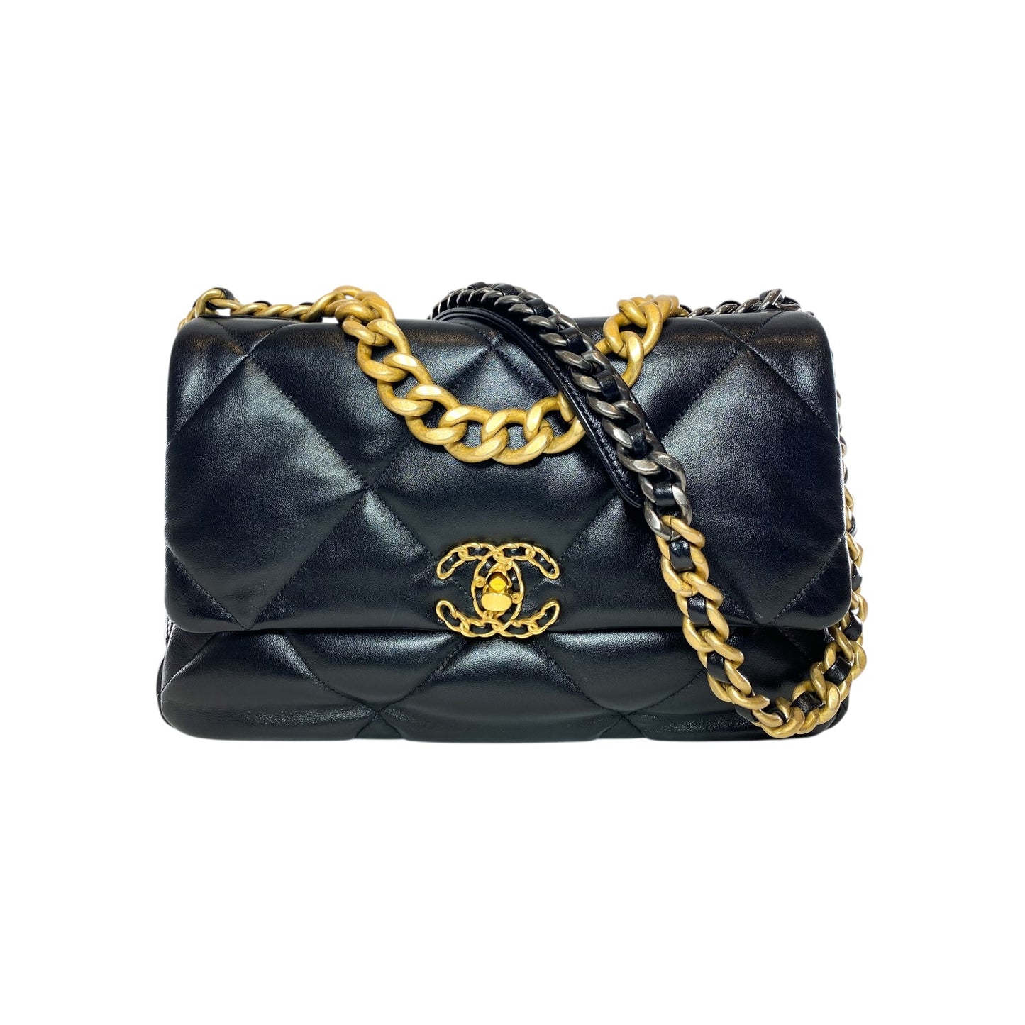 Chanel 19 Black Large