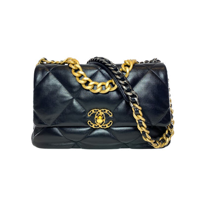 Chanel 19 Black Large