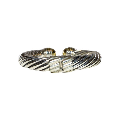 David Yurman Gold 925 Sterling Silver Cable Cuff