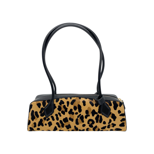 Alaia Leopard Black Le Teckel Shoulder Bag
