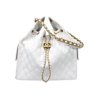 Chanel 25 White Medium