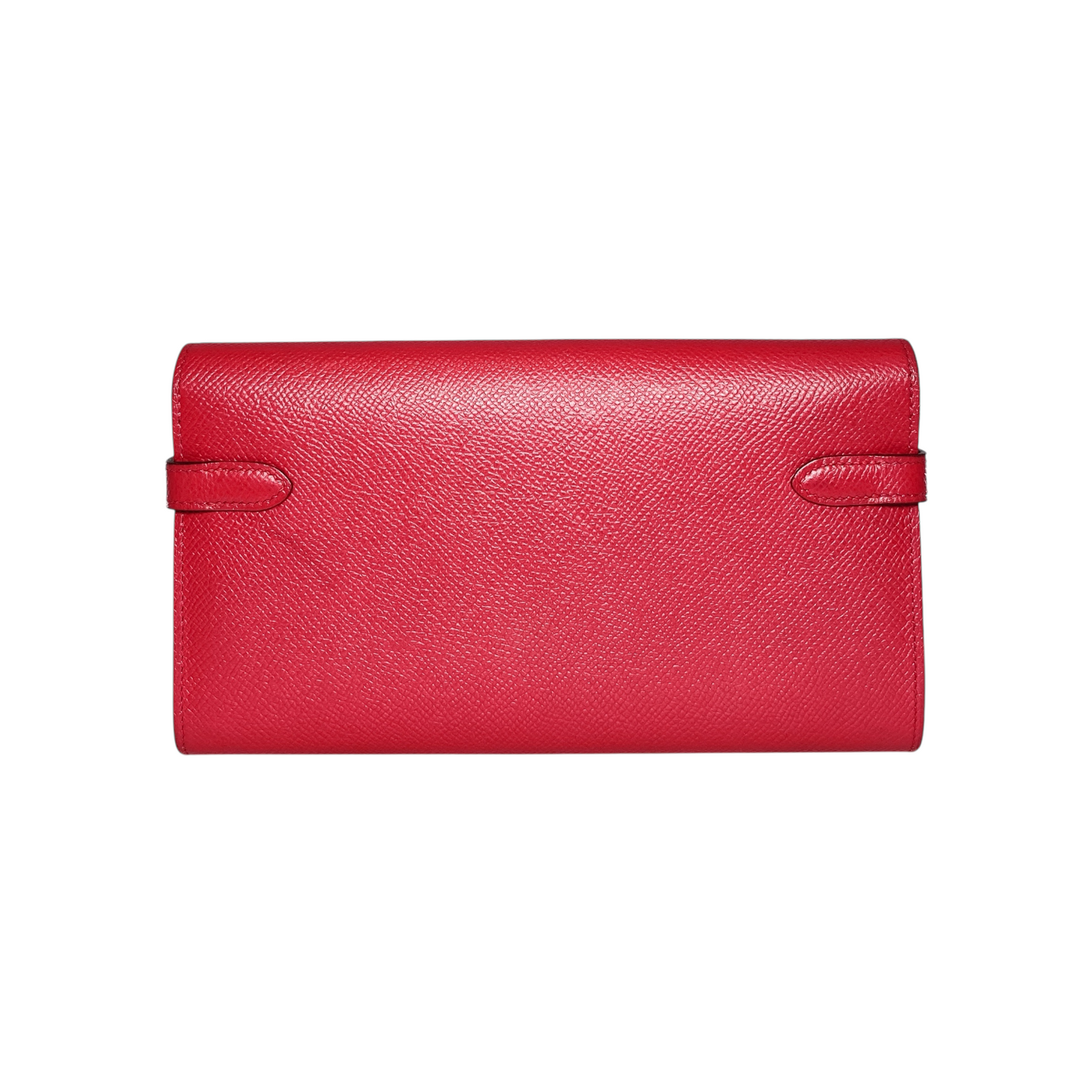 Hermes Kelly Wallet Framboise Epsom Palladium Hardware