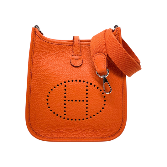 Hermes Evelyne TPM Feu Clemence Palladium Hardware