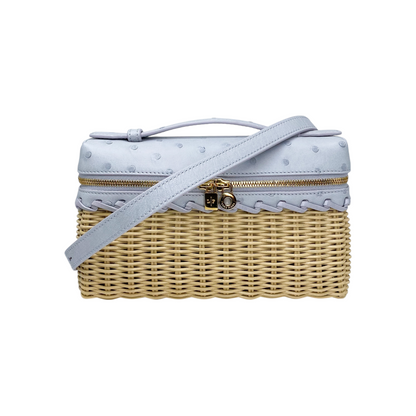 Loro Piana Malt Moonstone Blue Sun Wicker L-19 East-West