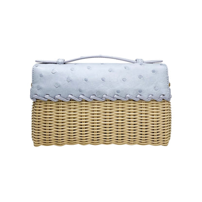 Loro Piana Malt Moonstone Blue Sun Wicker L-19 East-West