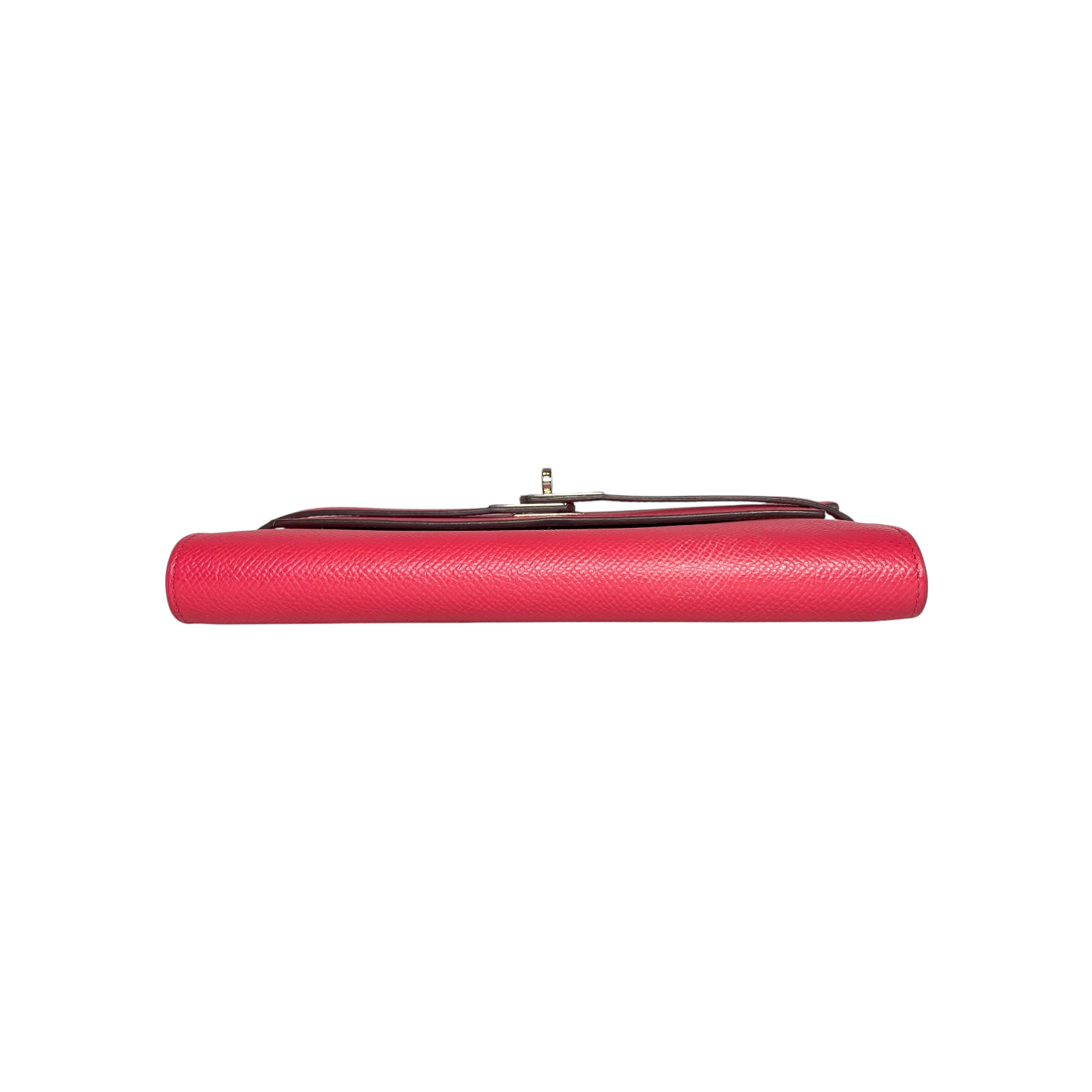Hermes Kelly Wallet Framboise Epsom Palladium Hardware