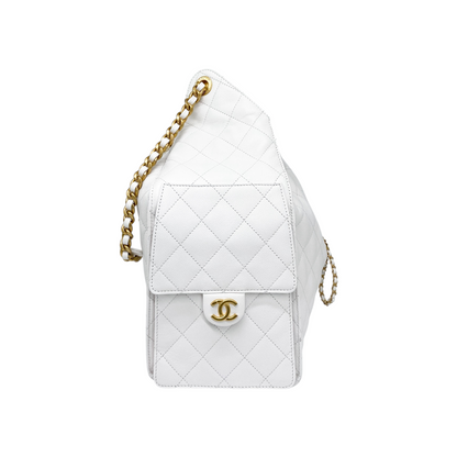 Chanel 25 White Medium