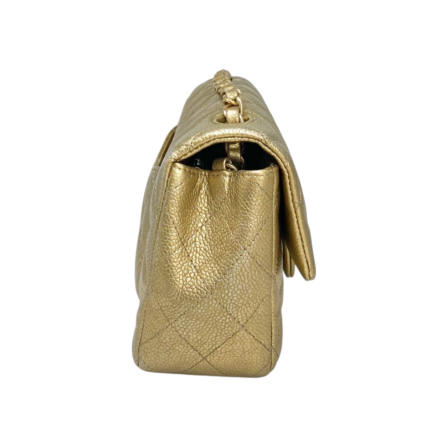 Chanel Metallic Gold Mini Rectangle
