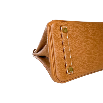 Hermes Birkin 25 Gold Togo Gold Hardware