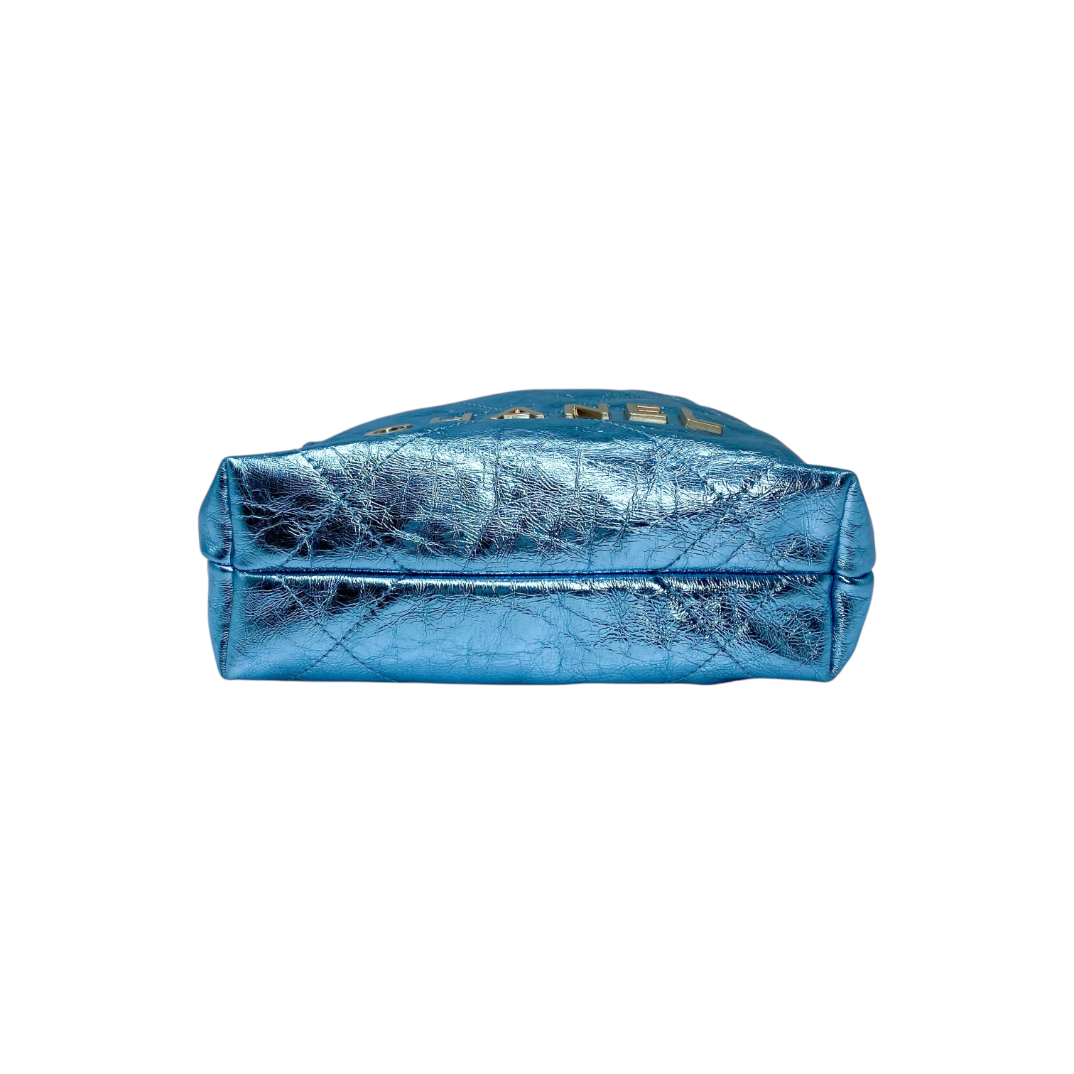 Chanel 22 Metallic Blue Mini