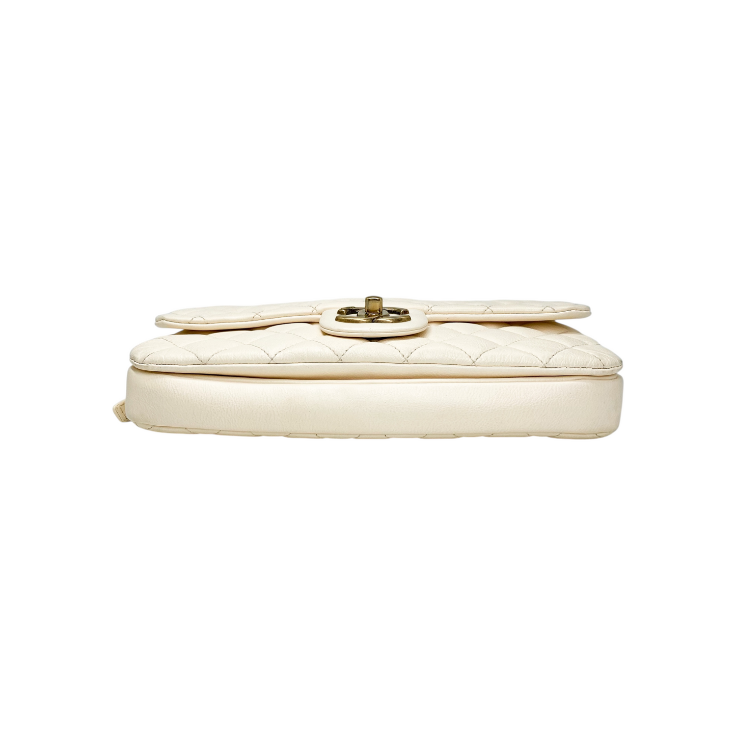 Chanel Ivory Crown Flap Bag