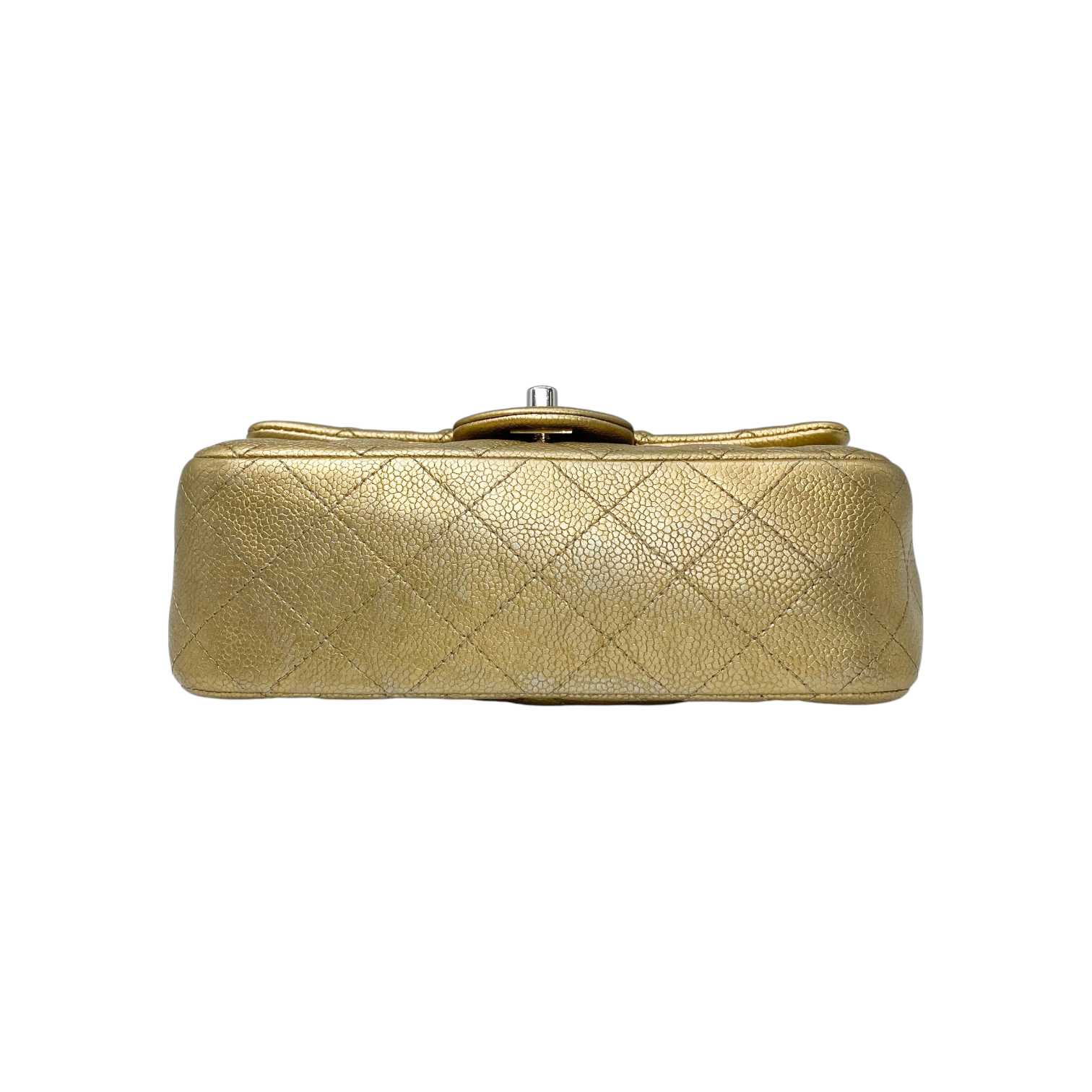 Chanel Metallic Gold Mini Rectangle