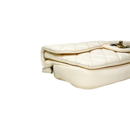 Chanel Ivory Crown Flap Bag