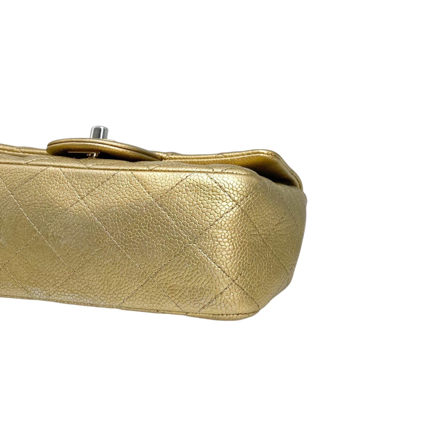 Chanel Metallic Gold Mini Rectangle