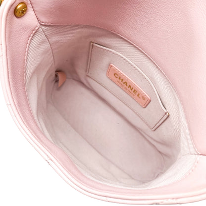 Chanel Pink All About Pearls Hobo Crossbody Bag