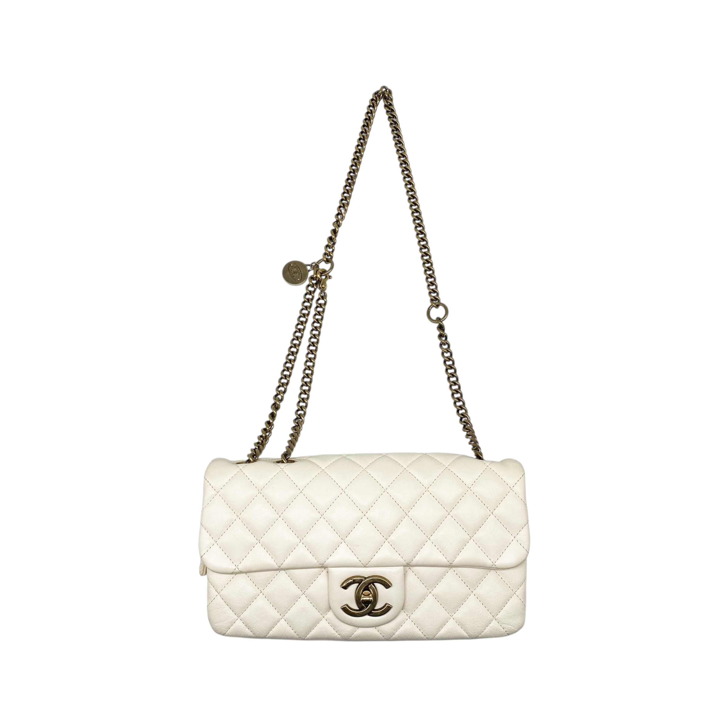 Chanel Ivory Crown Flap Bag
