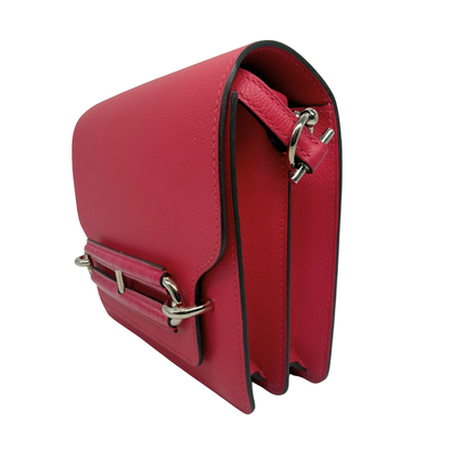 Hermès Mini Roulis 18 Rose Mexico Allegator Touch/ Swift Palladium Hardware