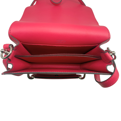 Hermès Mini Roulis 18 Rose Mexico Allegator Touch/ Swift Palladium Hardware