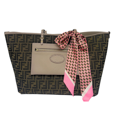 Fendi Medium Roll Tote Zucca Reversible