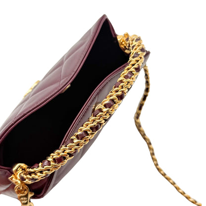 Chanel Burgundy Twisted Links Bag
