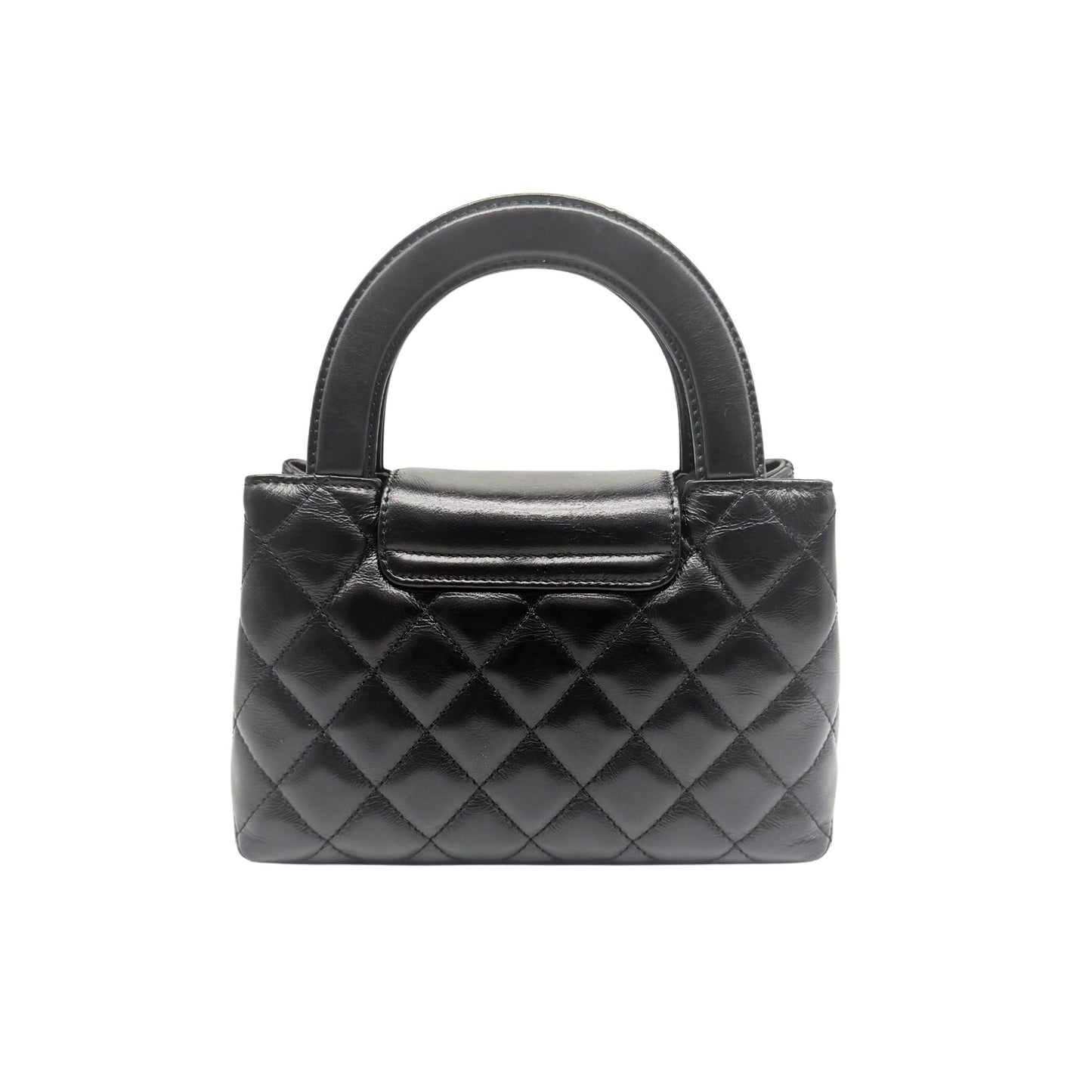 Chanel Kelly Nano Shopper in Black with Gold Hardware