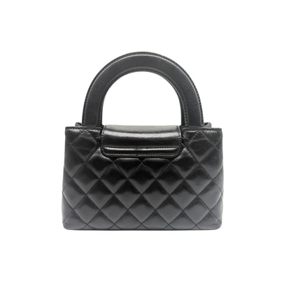 Chanel Kelly Nano Shopper in Black with Gold Hardware