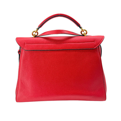 Salvatorre Ferragamo Gancini Top Handle Flap Bag