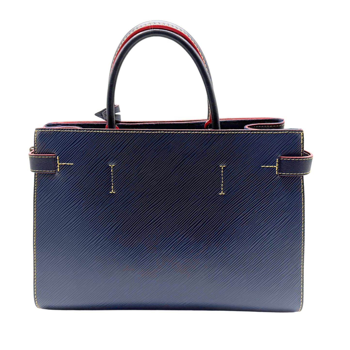 Louis Vuitton Blue Epi Twist Red Trim Tote