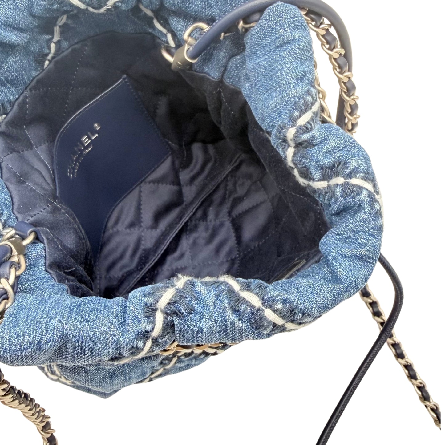 Chanel 22 Mini Denim Crossbody Bag