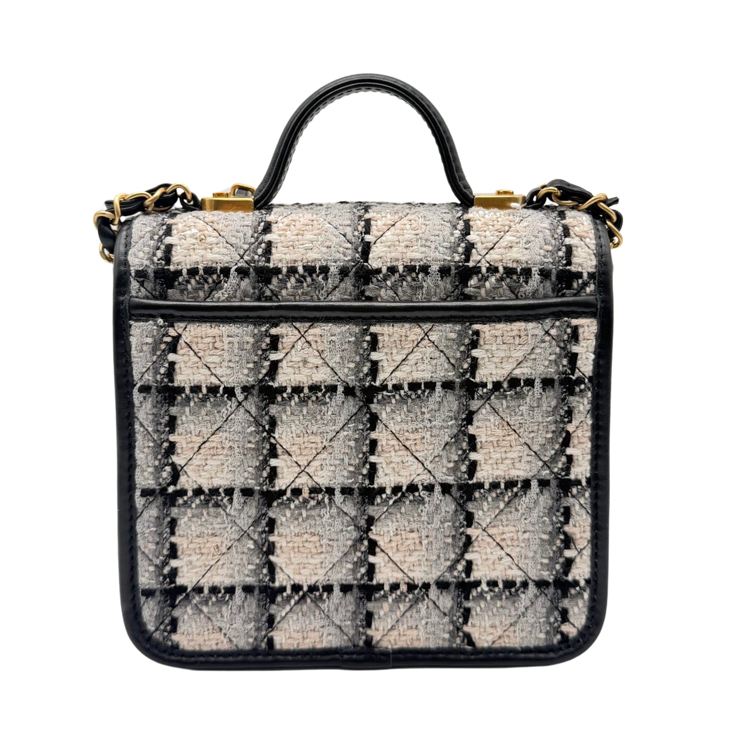 Chanel Tweed School Memory Top Handle