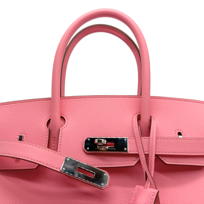 Hermes Birkin 30 Rose Confetti Epsom Palladium Hardware