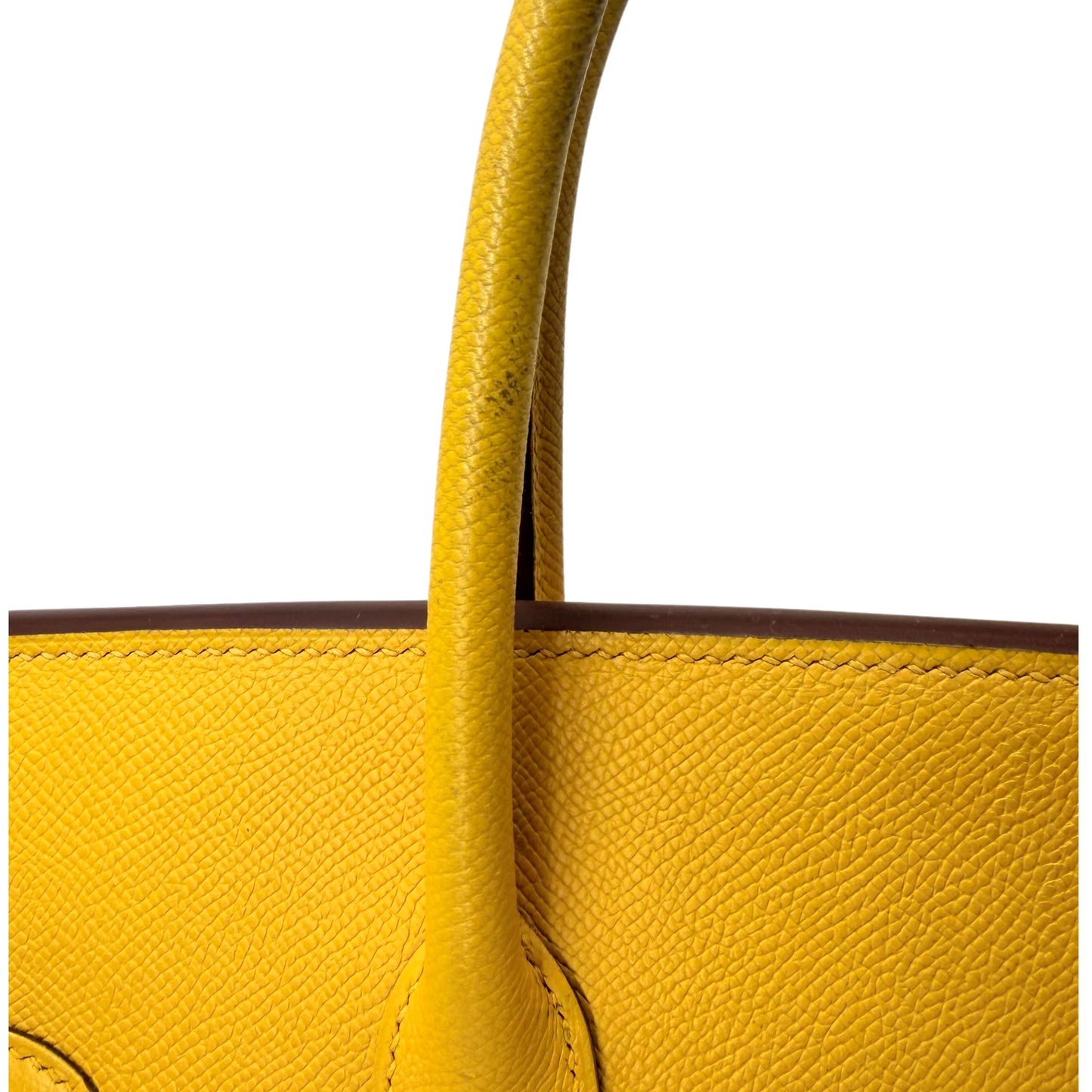 Hermés Birkin 35 Soleil Epsom Palladium Hardware