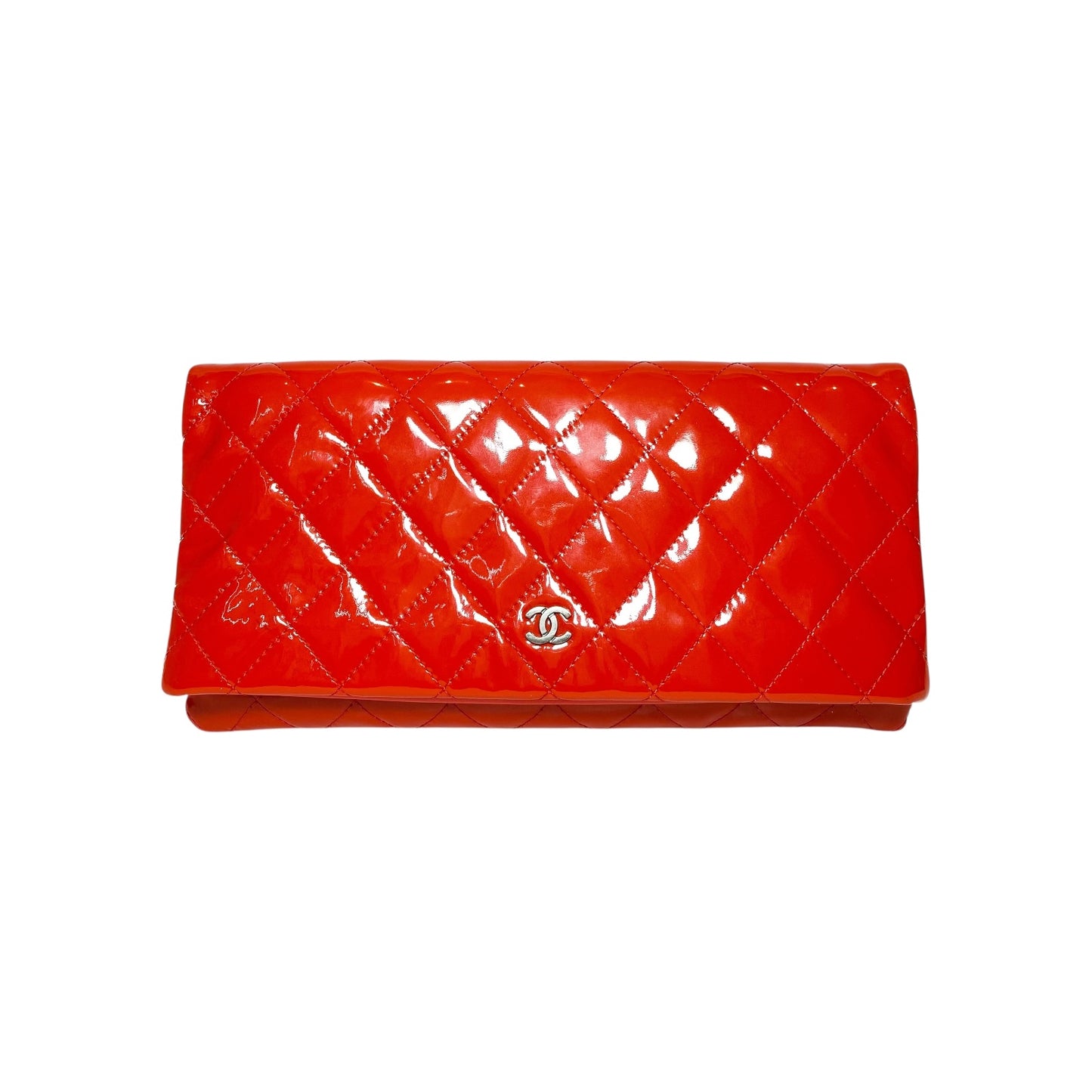 Chanel Patent Red Beauty CC Clutch