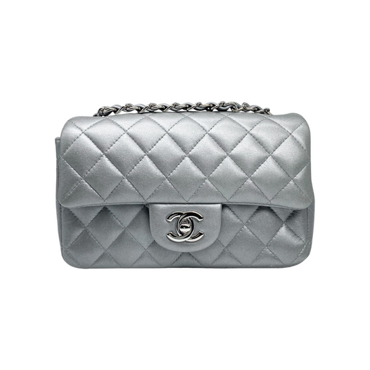Chanel Silver Mini Rectangle