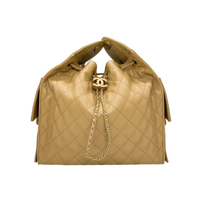 Chanel 25 Dark Beige Large