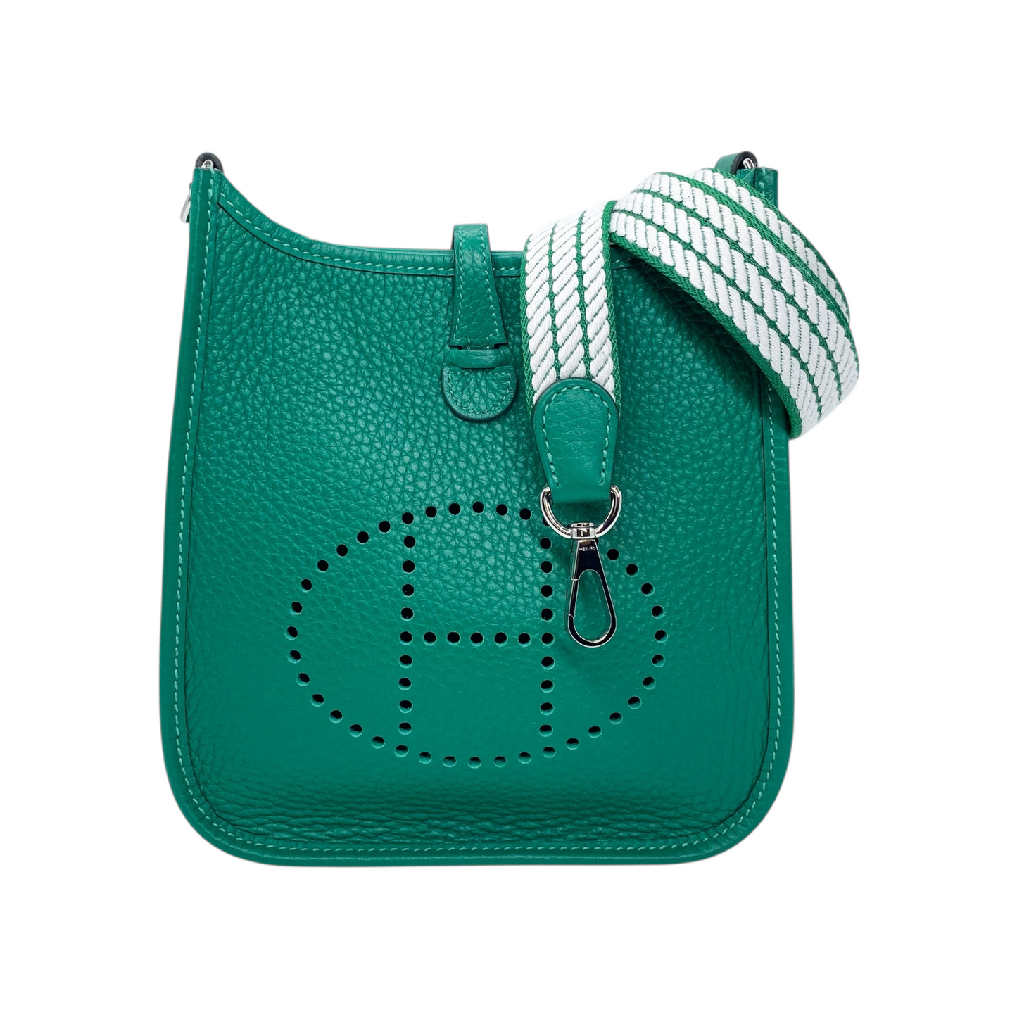 Hermes Evelyne TPM Vert Vertigo Clemence Palladium Hardware