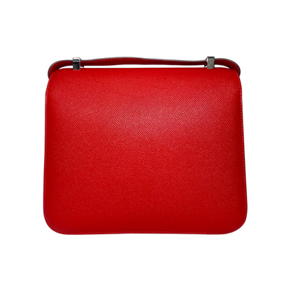 Hermes Constance 24 Rouge Casaque Epsom Palladium Hardware