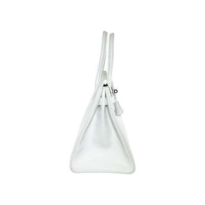 Hermes Birkin 30 White Epsom Palladium Hardware
