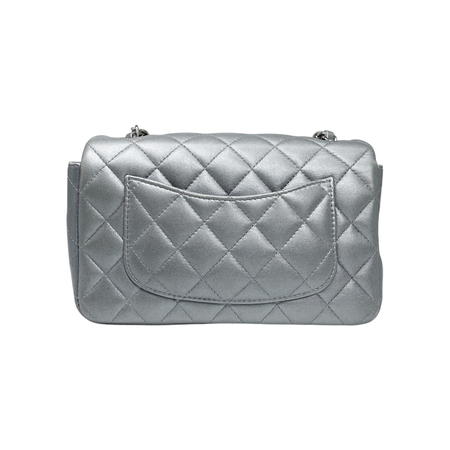 Chanel Silver Mini Rectangle