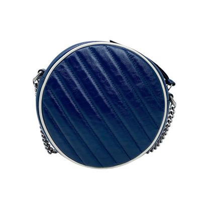 Gucci Navy Round Marmont Camera Bag