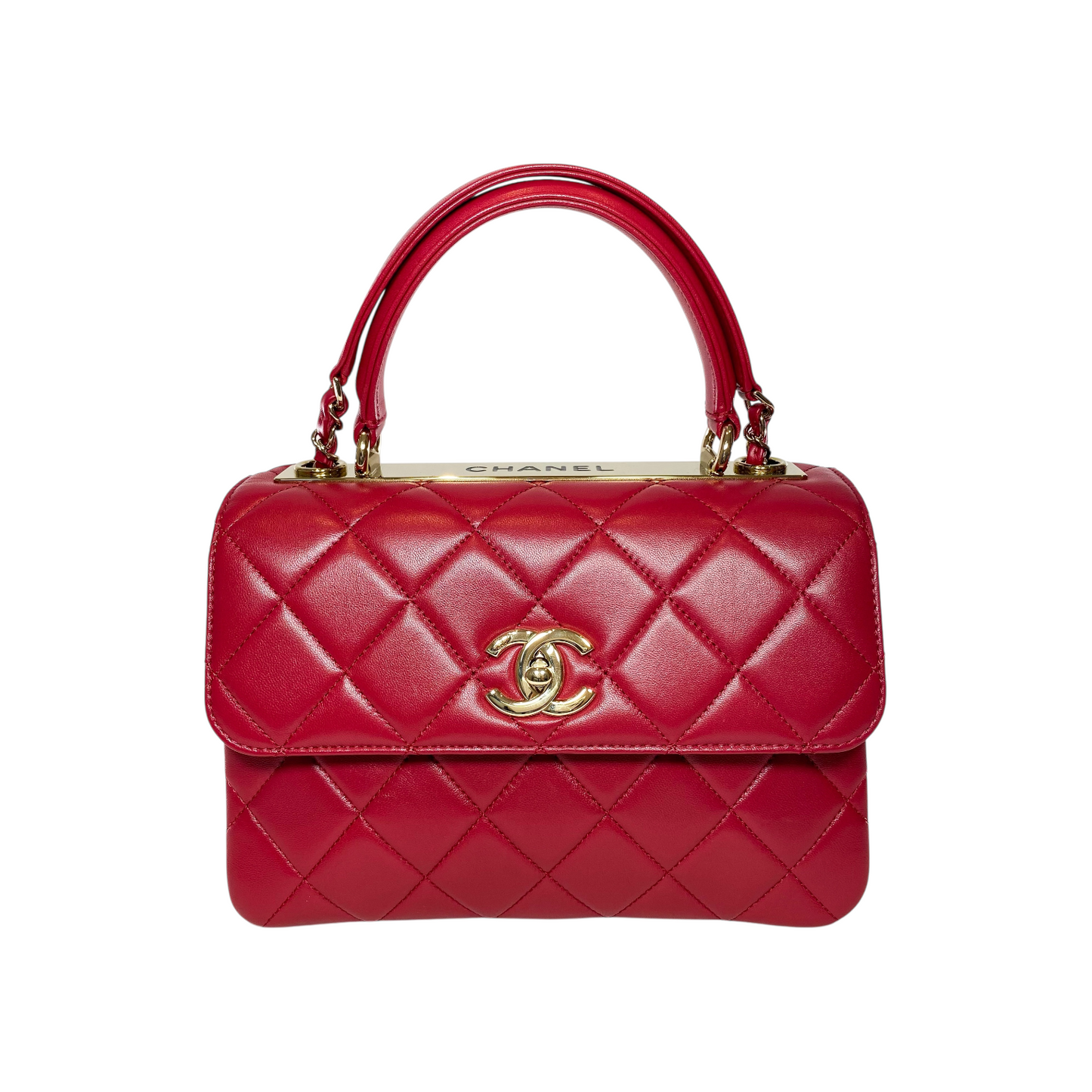 Chanel Red Medium Trendy Bag