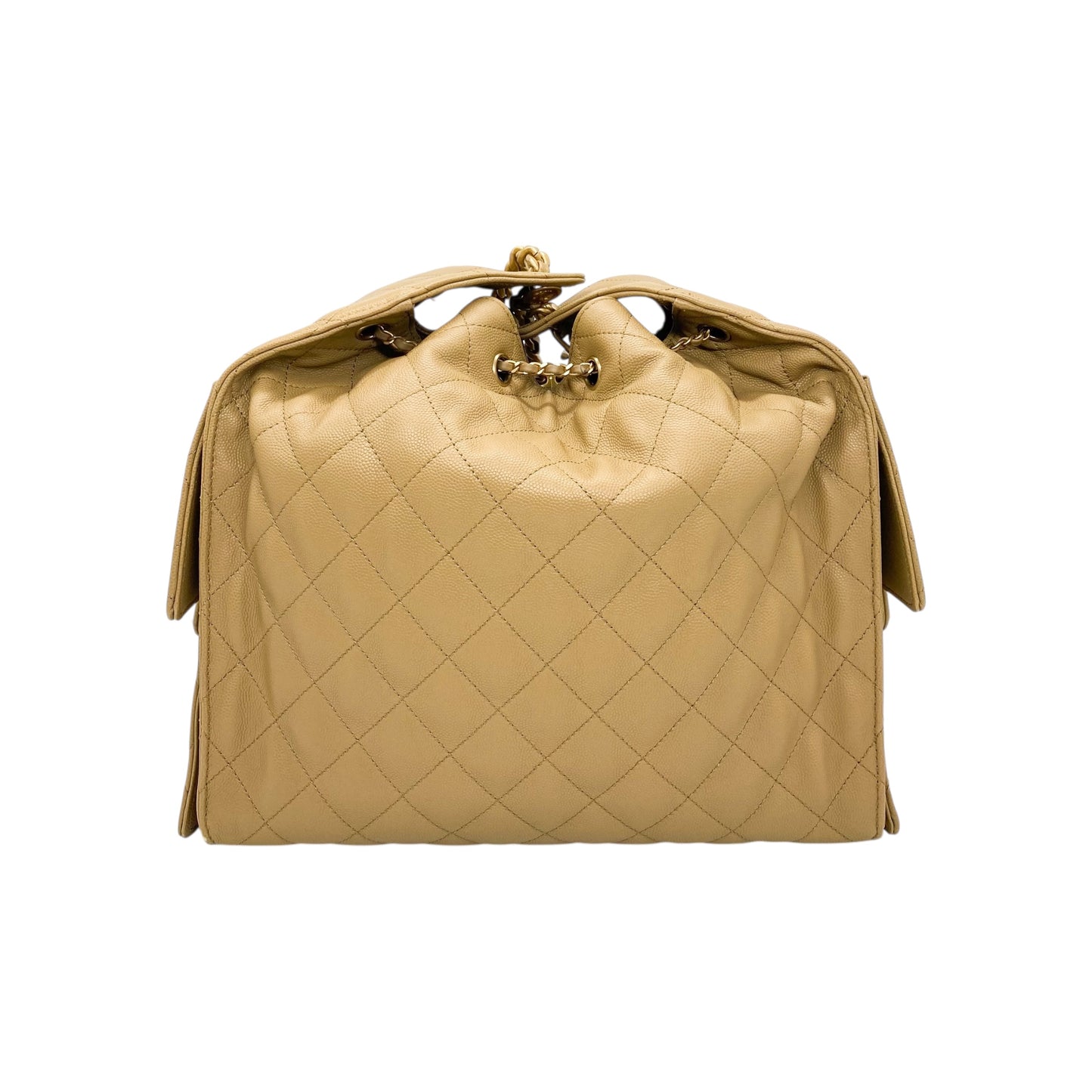 Chanel 25 Dark Beige Large